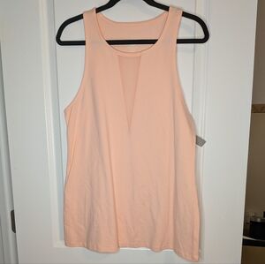 NWOT Torrid Peachy Pink Stretch Tank Top In Women's Plus Size 1X